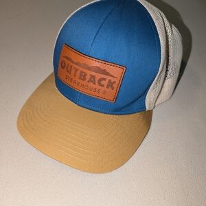 Blue and Tan Outback Steakhouse Cap